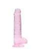 8 / 20 cm Realistic Dildo With Balls - Pink